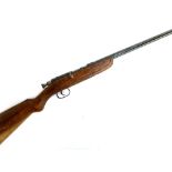 A Webley .410 single barrelled bolt-action shotgun, S/N 50, length of barrel 25"