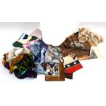 Various silk scarves, to include Jacqmar, Reineseide, Harrods, Modele Depose, Liberty, Claude D'