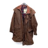 A Backhouse (Barbour) waxed cotton jacket, 46" chest