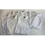 Ten white cotton shirts 17/17 1/2 " collars, to include T.M Lewin, Charles Tyrwhitt etc