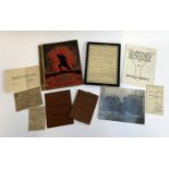 A collection of documentation relating to Lt. Rex Grimshaw, to include medical card, soldier's