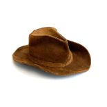 A Minnetonka genuine leather aussie hat, size L