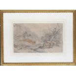 Samuel Henry Alken (1810-1894), Finding Partridge, watercolour, 26.5x44cm, bears label for The