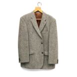 A Harris tweed single breasted jacket, chest 44"