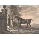 Racing interest: an early 19th century engraving of a racehorse by and after John Wessell, 'Eagle,
