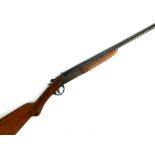 A Webley & Scott single barrel ejector shotgun, S/N 67250, length of barrel 76cmL