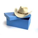 A Stetson 'American Bufalo Collection' hat, size 7 3/8, in Smythson of Bond Street box