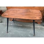 A small mid century coffee table on dansette legs, 71x40x40cm