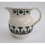19th century Spode jug, with aesthetic floral design in relief