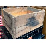 A vintage wooden crate, 70x52x35cm