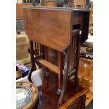 A small mahogany Sutherland table, 53cmW