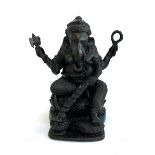 A bronze figure of Ganesha, 23cmH