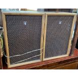 A pair of Sanyo speakers, each 41cmH