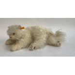 A Steiff white stuffed cat