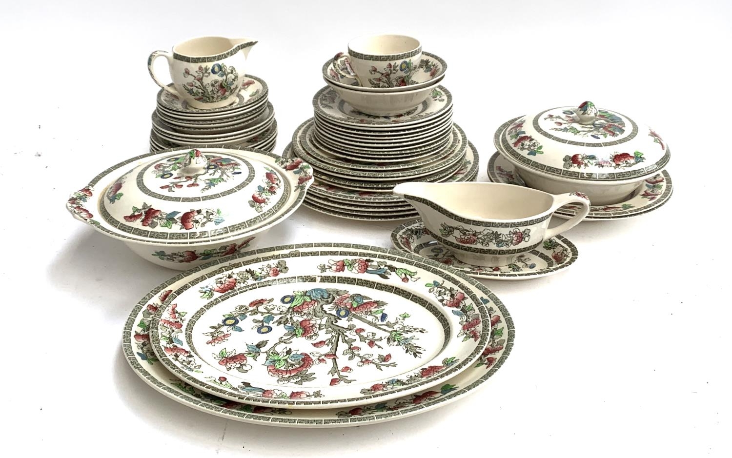 A Johnson Brothers Indian Tree part dinner service