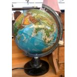 A globe lamp, 38cmH