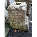 An old staddle stone, 39cmH