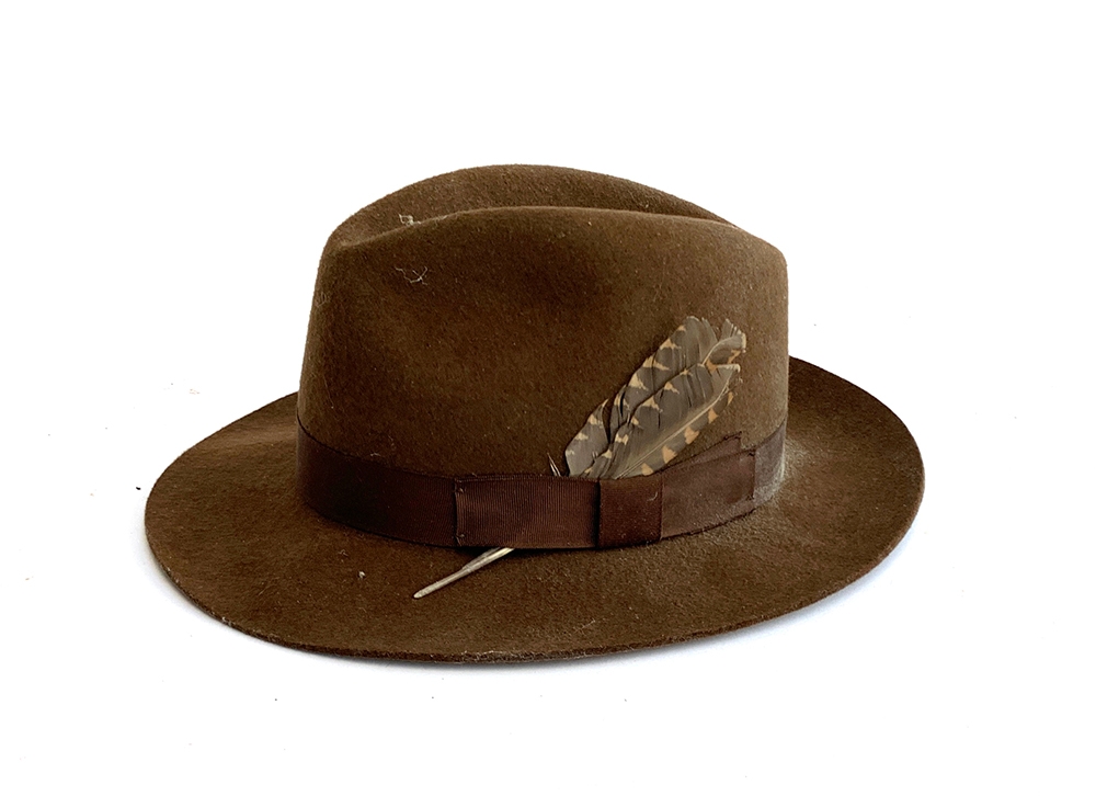 A Christys' London brown felt trilby, UK 6 7/8