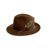 A Christys' London brown felt trilby, UK 6 7/8