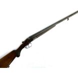 A J.P Sauer & Sohn German side by side 12 bore box lock non ejector shotgun, with safety, S/N