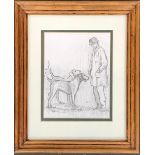 Tom Nutbeem, pencil study of the puppy show, 17x13cm