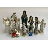 A collection of 18 figurines to include Royal Doulton 'Home Again' etc