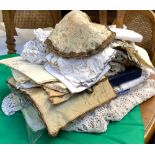 A mixed lot of table linen