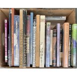 A mixed box of art books to include Cezanne, Renoir, Gauguin, Monet, Van Gogh, Bruegel, Toulouse-