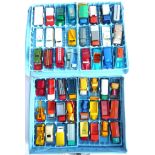 A Matchbox collectors case with approx. 51 die-cast models, mainly of lorry and truck interest,