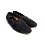 A pair of gent's purple suede loafers by Artioli, UK size 9 a/f