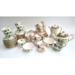 A mixed lot of ceramics to include Colclough Ivy part tea service, Tuscan 'Provence' part tea