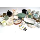 A mixed lot of ceramics to include Ivy by Burgess & Leigh, Wedgwood Hereford, Denby, Aynsley, etc
