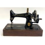 A vintage Singer sewing machine, s/n Y2283330