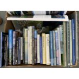 A box of topographical books, mostly on the subject of the Yorkshire dales