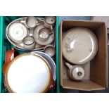 A mixed lot of ceramics to include Denby "Memories' part dinner service, Moira pizza dish, mixing