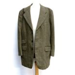 A gent's single breasted tweed jacket tailored by H.S. Barr, Leamington, 1979, approx. 44 inch chest