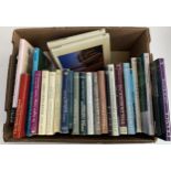 A box of topographical books, mostly on the subject of English gardens