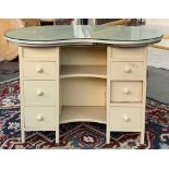 A small kidney shaped dressing table, approx. 105cmW