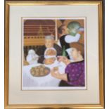 Beryl Cook (1926-2008) 'Dining In Paris', signed limited edition lithograph print 443/650, published