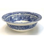 A Wedgwood ferrara blue and white wash bowl, 40cmD
