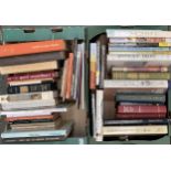 Two boxes of books on the subject of antiques and antiques collecting