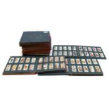 10 Vintage Cigarette card albums containing multiple different series of cards by Wills, Players,
