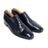 A pair of gent's dark blue leather Oxfords with Super Prime soles by Artioli, UK size 9 with