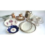 A mixed lot of ceramics to include Royal Worcester William Shakespeare commemorative plate, 26.5cmD,