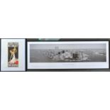 Casino de Paris framed print together with a framed panorama black and white print 'New York, New