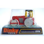A boxed Dinky toys Aveling-Barford diesel roller 279 die-cast model