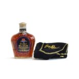 Crown Royal Black Whisky (37.5cl/45%) in felt purse