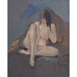 Quilici, Francois Nude, oil on canvas, 73 x 60cm Provanace: Purchased at Gallerie De Medicis,