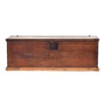 A Continental blanket box with moulded top, 152cm wide, 50cm deep, 54cm high