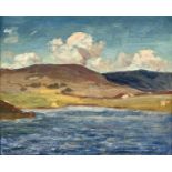 Stuart Scott Somerville (1908-1983), moorland landscape, oil on board, 24x30cm